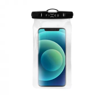 Protective waterproof universal mobile phone case FIXED Fixed Float — Black, universal fit, waterproof sleeve