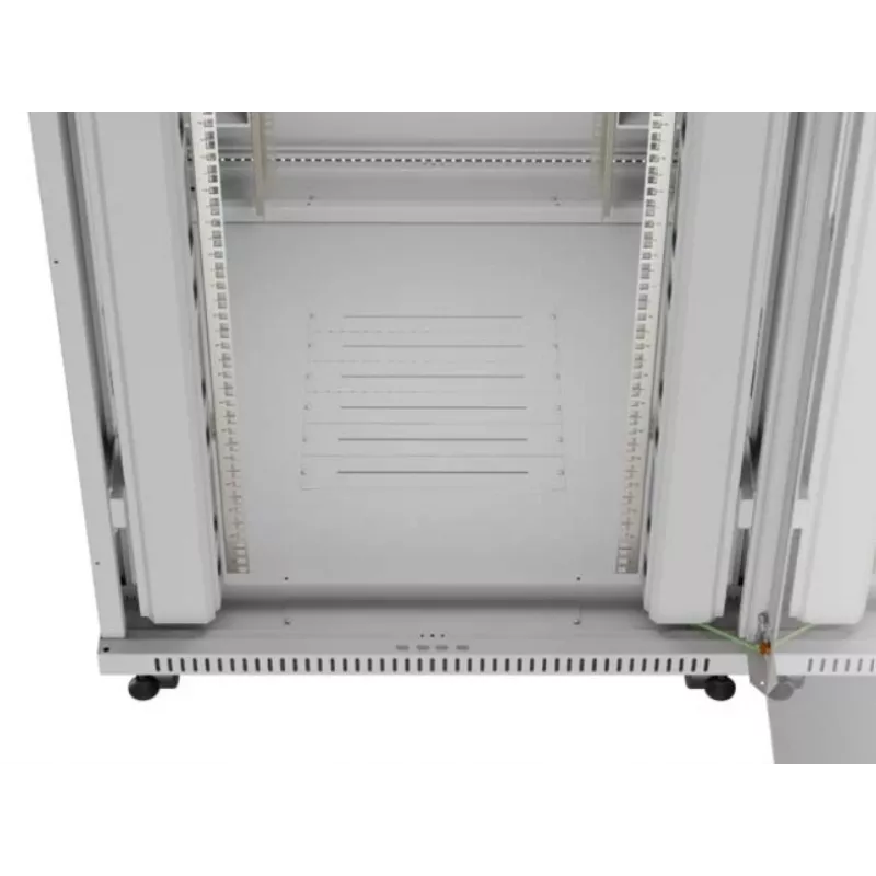 Rack cabinet LANBERG FF01-8047-12SL 47U 800x1000 mm grey with front and rear glass doors and LCD panel space