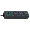 Power Extension Brennenstuhl Eco-Line 5m 3 AC Outlets Black