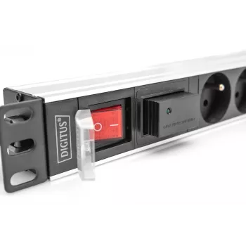 Digitus Socket strip with aluminum profile 7-way CEE 7/5 sockets 2 m cable