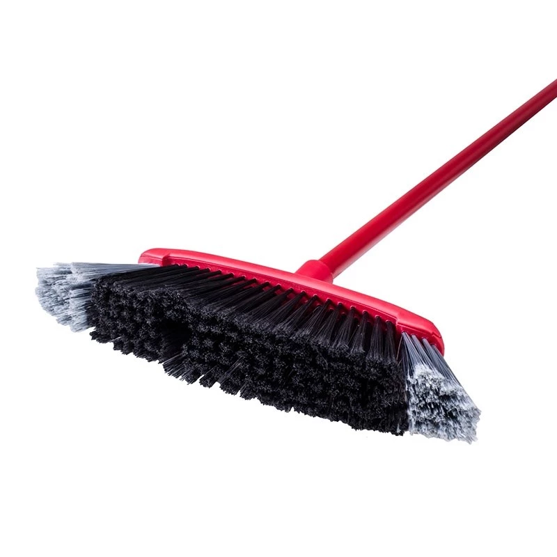 Indoor broom Vileda hard bristle, technopolymer handle, black, model 128762