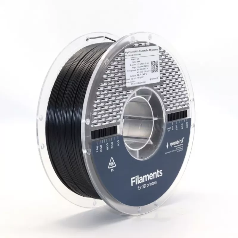Filament ABS High Speed, 1,75 mm, 1 kg, black