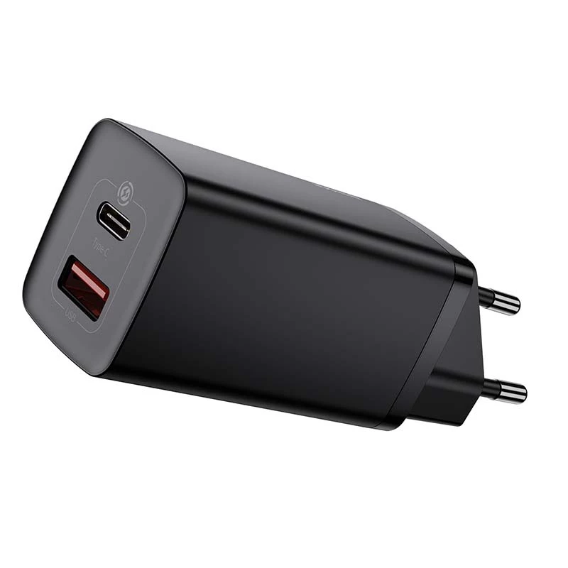 Baseus CCGAN2L-B01 mobile device charger Universal Black AC Fast charging Indoor