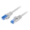 Network cable LANBERG Cat6a S/FTP PCF6A-10CC-0300-S RJ-45 3 m Grey, LSZH, 500 MHz, CCA, Ø6 mm