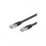 Wentronic Goobay CAT 5e Patch Cable, SF/UTP, Black, 10 m - CCA Copper Mix (68667)