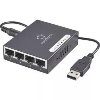 Network switch Renkforce 1423415 — 4-port 1 Gbit/s with USB power input