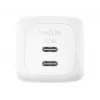 Wall charger Belkin WCH019KQWH 50W Dual USB-C PD PPS