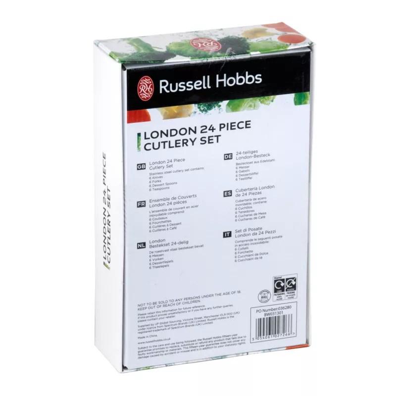 Cutlery set Russell Hobbs BW031302EU7 — 24-piece stainless steel