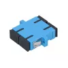 Fiber optic adapter Extralink SC/UPC Singlemode Duplex, blue, SC/UPC connectors