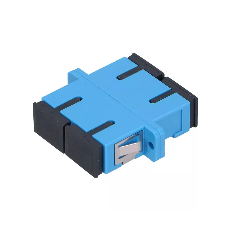 Fiber optic adapter Extralink SC/UPC Singlemode Duplex, blue, SC/UPC connectors