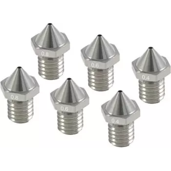 Nozzle Kit for Flashforge Creator 3 Pro — replacement nozzles 0.4 mm, 0.6 mm, 0.8 mm