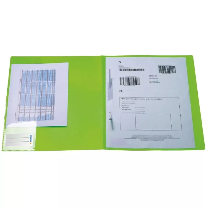 Folder HERMA 19639 Polypropylene Green A4 240x310mm