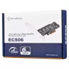 SILVERSTONE Serial ATA controller SST-ECS06 — PCIe card with 6 SATA ports