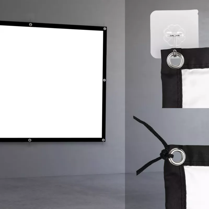 Projection screen MACLEAN MC-166 84 inch (175x131 cm) polyester freestanding/hanging 4:3