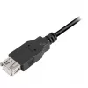USB 2.0 Extension Cable, USB-A Plug > USB-A Jack Black, 1.0 Meter, Double Shielded