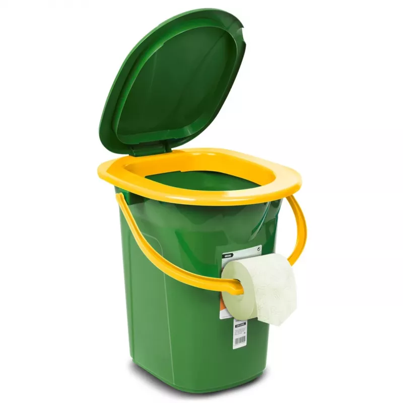 Portable Toilet Bucket GreenBlue GB320GO — Lightweight Tourist Camping Toilet