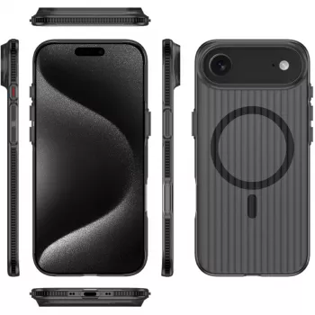 Cover 4smarts 541640 iPhone 17 Air 16.8 cm Black Transparent