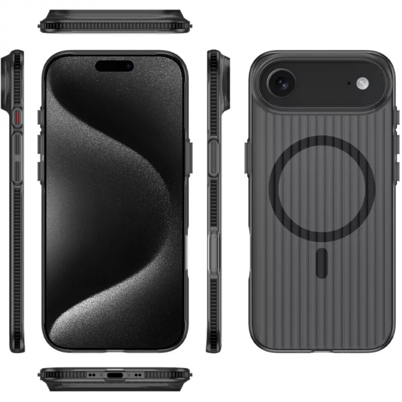 Cover 4smarts 541640 iPhone 17 Air 16.8 cm Black Transparent