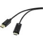 HDMI Connection Cable DisplayPort Plug 1.00 m Black RF-5179186 PVC Jacket (RF-5179186)