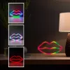 Neon lights MANTA SNL61RGB LIPS RGB color changing decorative sign, model SNL61RGB