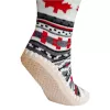 Slipper boot Glovii GQ4M unisex — winter polyester upper, synthetic outsole, carbon fibres, uni size, multi-pattern (grey/red/white)