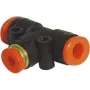 T-piece Antari FTA-664 for fluid lines, 2×6 mm and 1×4 mm connections