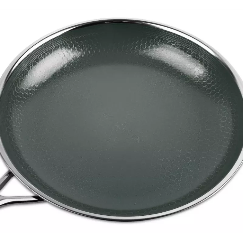 Frying pan KOHERSEN NX CERAMIC 24 cm, stainless steel body, NX CERAMIC non-stick coating, induction compatible, with lid