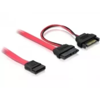 SATA cable DeLOCK 84418 0.5m Red