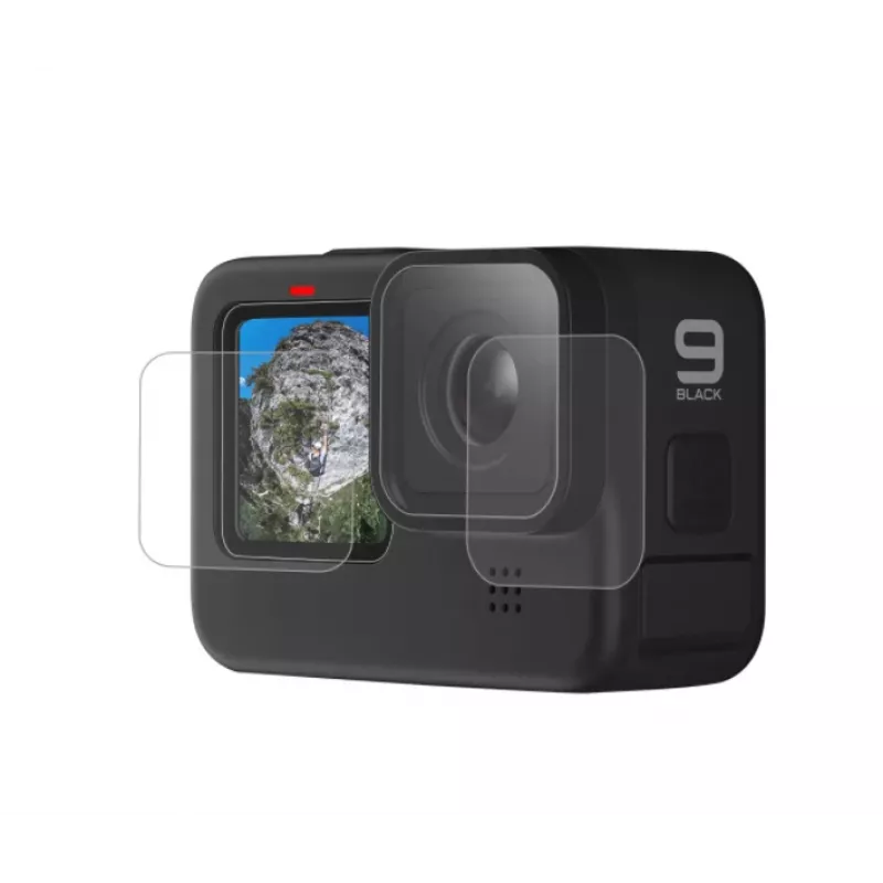 Screen and Lens Protector Telesin GP-FLM-902 for GoPro Hero9 — protective glass for display and lens