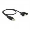 USB Cable DeLOCK 85461 USB 2.0 0.5m Black