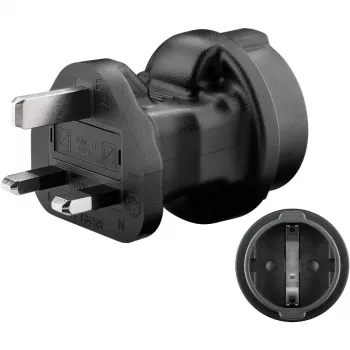 Mains Adapter Goobay 95307 Black UK