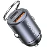Car charger usams C38 30W — 1x USB-A + 1x USB-C fast charge