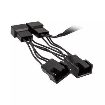 Fan splitter cable Kolink 1-to-4 PWM 35 cm, 4-pin PWM to 4×4-pin PWM + SATA