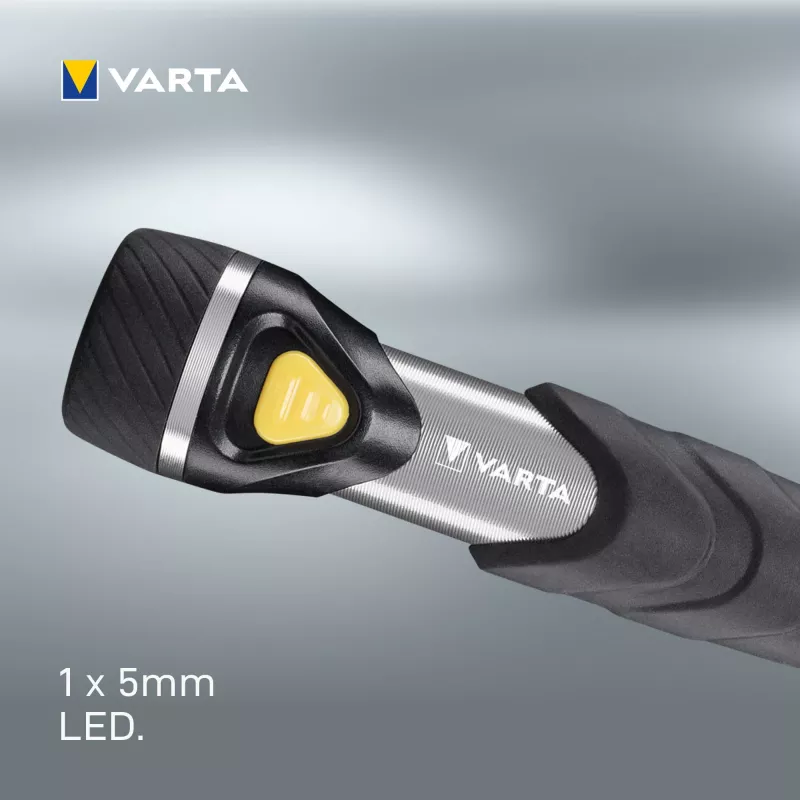 Varta Day Light Key Chain Light - Schlüsselanhänger-Blinklicht - Aluminium - Schwarz - ABS Synthetik - Aluminium - Gummi - LED - 1 Lampen - 12 lm