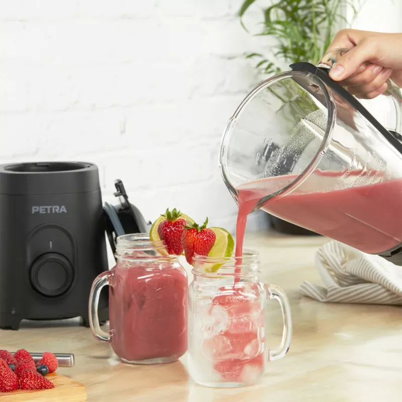 Blender Glass Jug Petra PT5531MBLKVDE Black