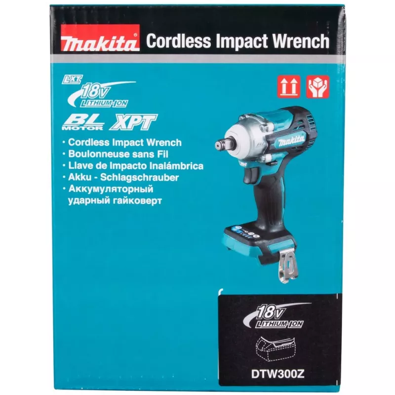Makita DTW300Z power screwdriver/impact driver 3200 RPM Black, Blue