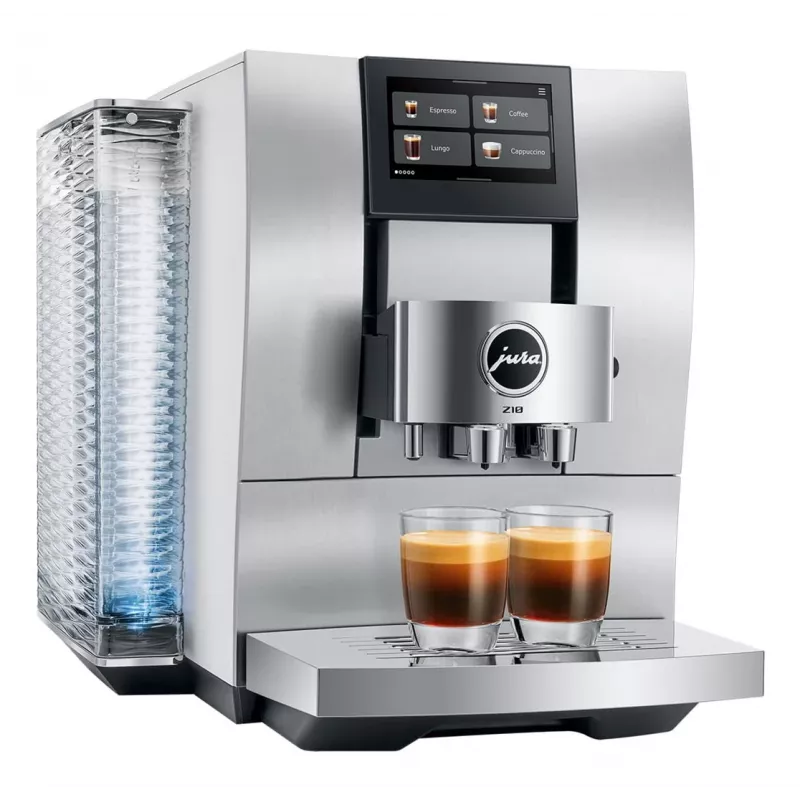 Fully‑automatic espresso machine JURA Z10 (EB) — 2.4 L water tank, built‑in grinder, 1450 W, aluminium/white