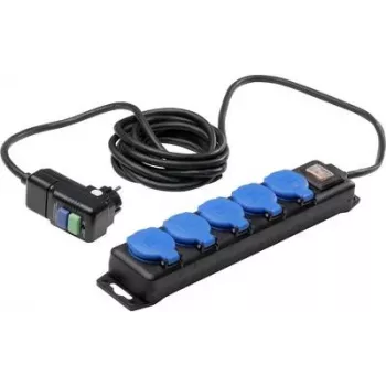Extension Cable AS Schwabe 38604 4.5 m with RCD protection, grounded plug and socket