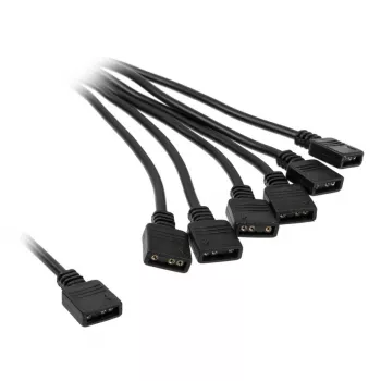 RGB splitter cable EK Water Blocks EK-D-RGB 6-Fach D-RGB Splitterkabel