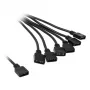 RGB splitter cable EK Water Blocks EK-D-RGB 6-Fach D-RGB Splitterkabel