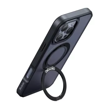 Protective MagSafe case Mcdodo PC-4933 for iPhone 16 Pro Max with integrated stand, black