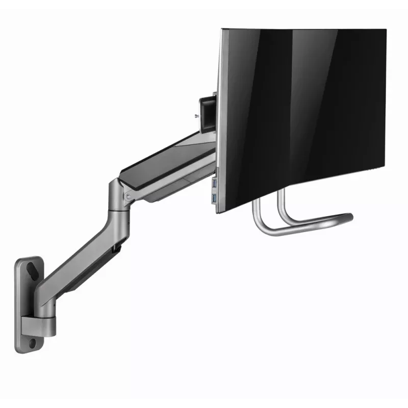 Gembird Adjustable wall 2-display mounting arm 17''-32'' up to 8 kg MA-WA2-02