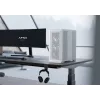 APNX PC Midi Tower C1-R-WT-v1 — White, supports ATX/Micro-ATX/Mini-ITX, 3x120 mm front fans installed, 3x3.5 inch + 3x2.5 inch bays, USB 3.2 Gen1 x2