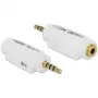Cable gender changer DeLOCK 65590 3.5mm White