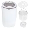 Top-load washing machine Adler AD 8055, portable 3 kg capacity, cream, rotary control, 150 W