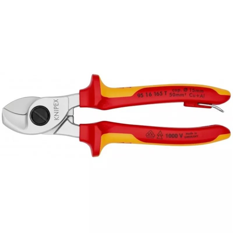 Knipex 95 16 165 T cable crimper Crimping tool Black, Yellow