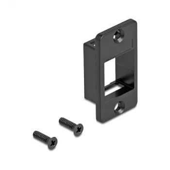 Snap-in frame DELOCK 67336 — zinc, black, 19.1 × 35.5 × 9.8 mm