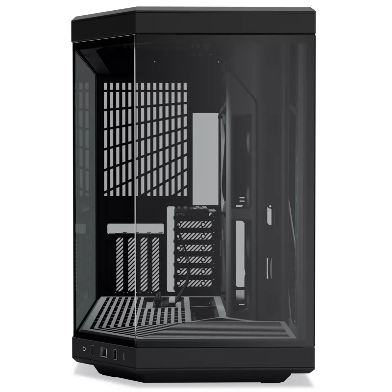 HYTE Y70 CS-HYTE-Y70-B Midi Tower PC case, E-ATX, tempered glass, Pitch Black