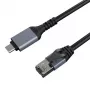Interneto Cable CAT6 UTP, USB Type-C - RJ45, 7.5m
