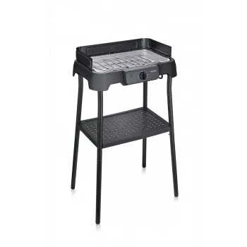 Tabletop electric grill SEVERIN PG 8594 — 2000 W, rectangular grate, black
